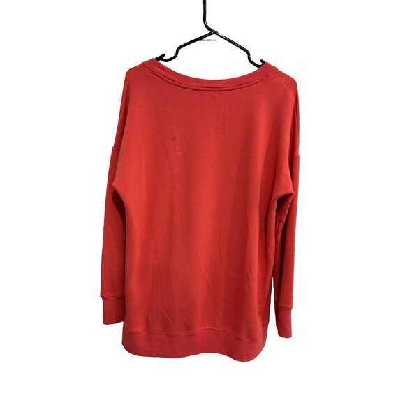 Workshop Republic Clothing Red Long Sleeve Sweatshirt Women's Size L - Picture 2 of 10